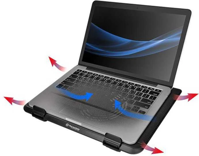 Thermaltake Massive A23 nešiojamojo kompiuterio aušinimo padas 40,6 cm (16") Juodas