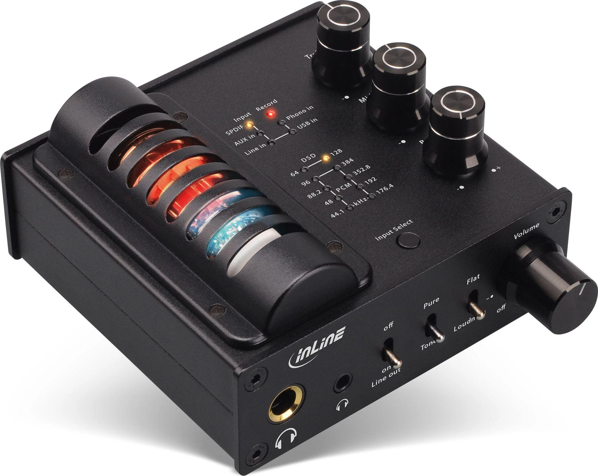 Stiprintuvas ausines InLine Tube AmpUSB-EQ DAC