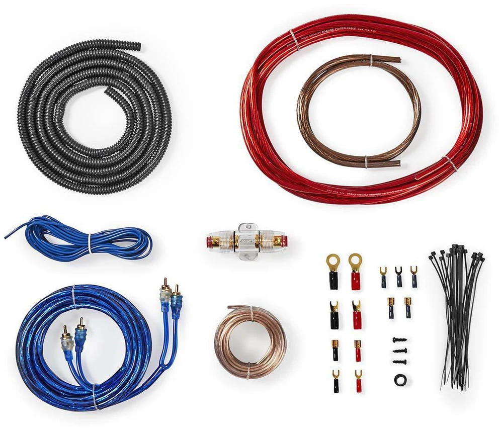 Automobilinis 8AWG laidų komplektas stiprintuvui