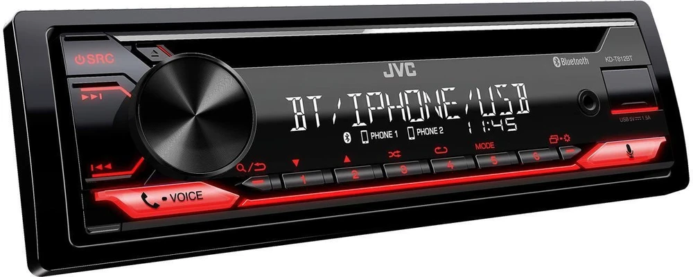 Automagnetola Automobilinis radijas JVC CD MP3 USB (KD-T812BT)