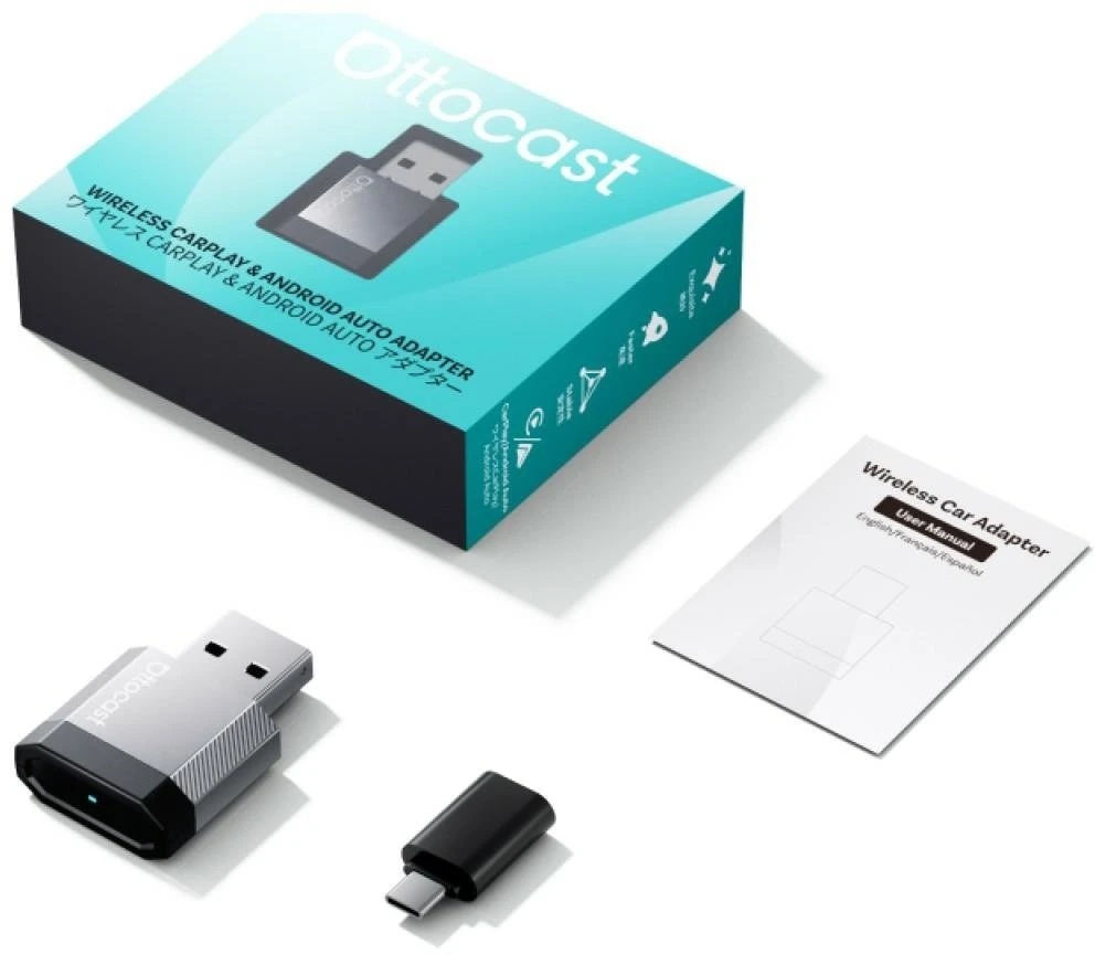 Automobilinis siųstuvas Ottocast CA530-T3 Mini Nova Bluetooth