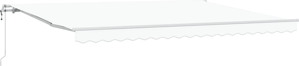 Ištraukiama markizė Balta 450 × 300 cm Audinys ir aliuminis