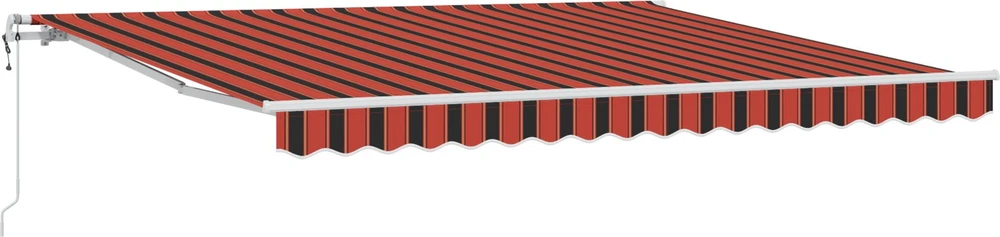 Ištraukiama markizė oranžinė ir ruda 400 × 300 cm