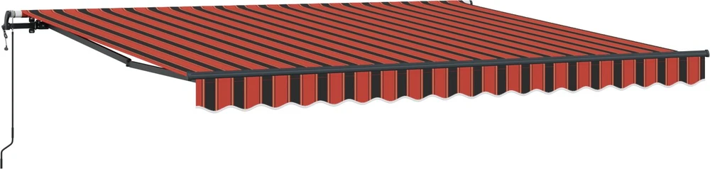 Ištraukiama markizė oranžinė ir ruda 400 × 300 cm
