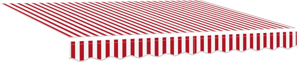 Ištraukiama markizė Raudona ir balta 350 x 250 x 165 cm