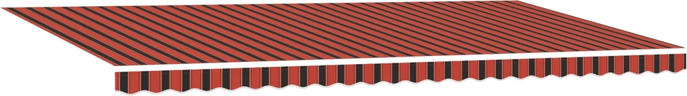Ištraukiama markizė oranžinė ir ruda 600 × 300 cm