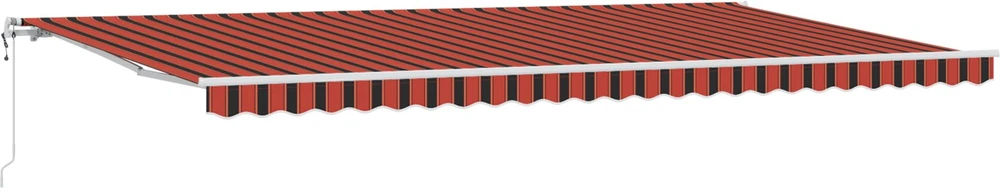 Ištraukiama markizė oranžinė ir ruda 600 × 300 cm