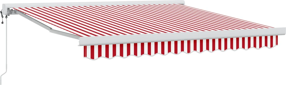 Ištraukiama markizė Raudona ir balta 350 x 250 x 165 cm