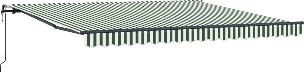 Ištraukiama markizė Žalia ir balta 400 × 300 cm