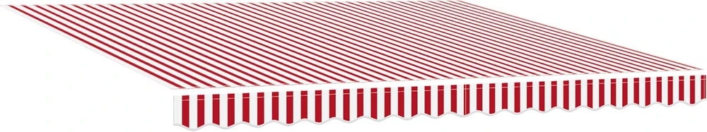 Ištraukiama markizė Raudona ir balta 400 × 300 cm
