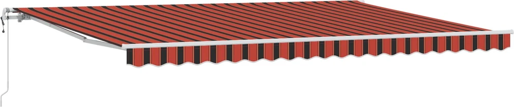 Ištraukiama markizė oranžinė ir ruda 500 × 300 cm
