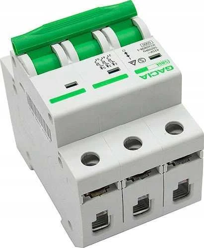 GACIA Automatinis jungiklis, 6kA, B, 3 polių, 50A GACIA SB6L B 3P 50A