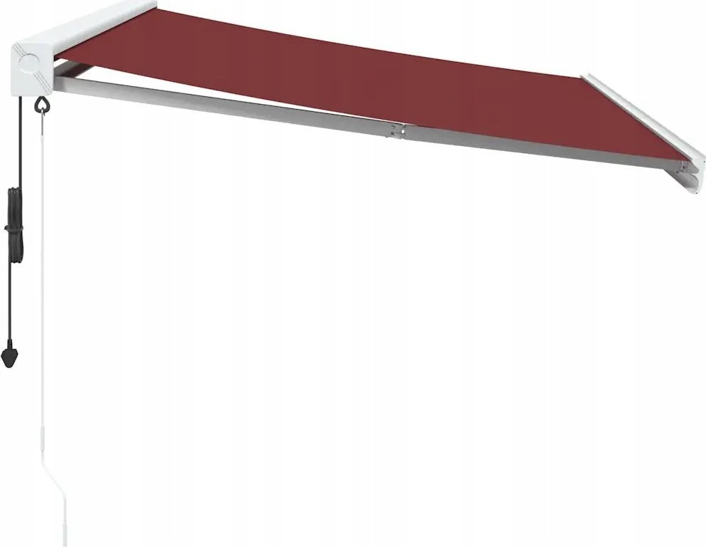 Automatinė ištraukiama markizė, bordo spalvos, 350x250cm