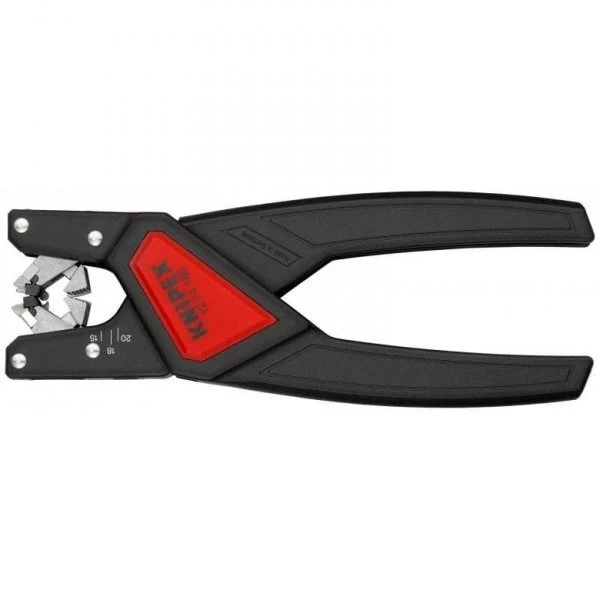 KIP Knipex 12 74 180 SB replės kabelių izoliacijai nuimti Juoda, Raudona