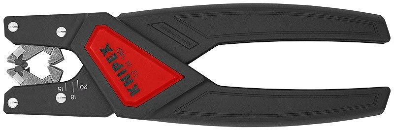KIP Knipex 12 74 180 SB replės kabelių izoliacijai nuimti Juoda, Raudona