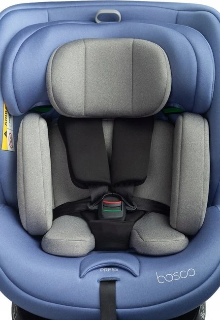 Mėlyna Vaiku Baze Autokėdutė Caretero Bosco I-size 0-36 kg., 360°, Mėlyna