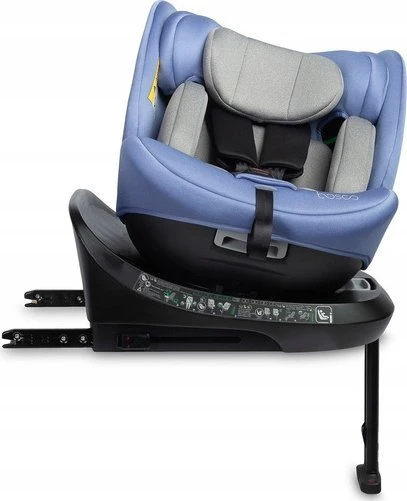 Mėlyna Vaiku Baze Autokėdutė Caretero Bosco I-size 0-36 kg., 360°, Mėlyna