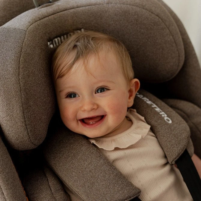 Vaiku Baze Autokėdute Caretero Mundi I-size 0-36 kg., Pilkas
