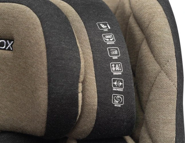 Vaikiška automobilinė kėdutė CARETERO TUROX I-SIZE khaki