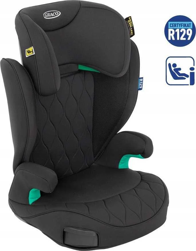 Graco Affix R129 juodas vaikiškas fotelis