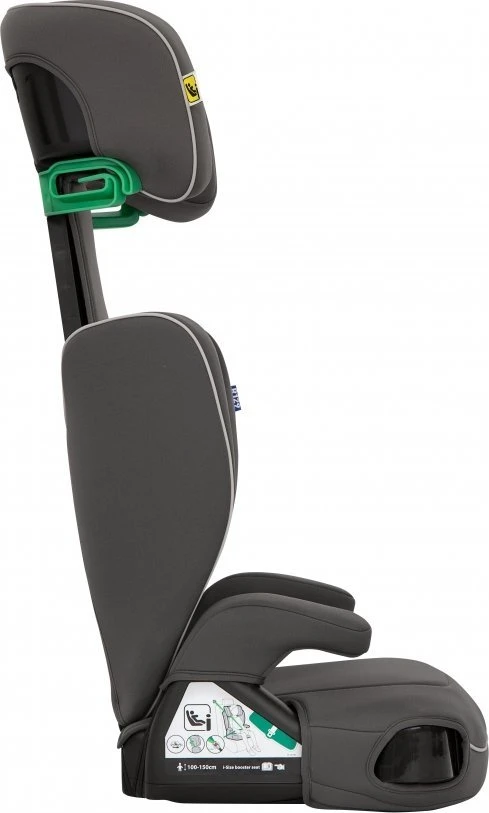 Graco Logico L R129, šoninis vaizdas su pakelta atrama