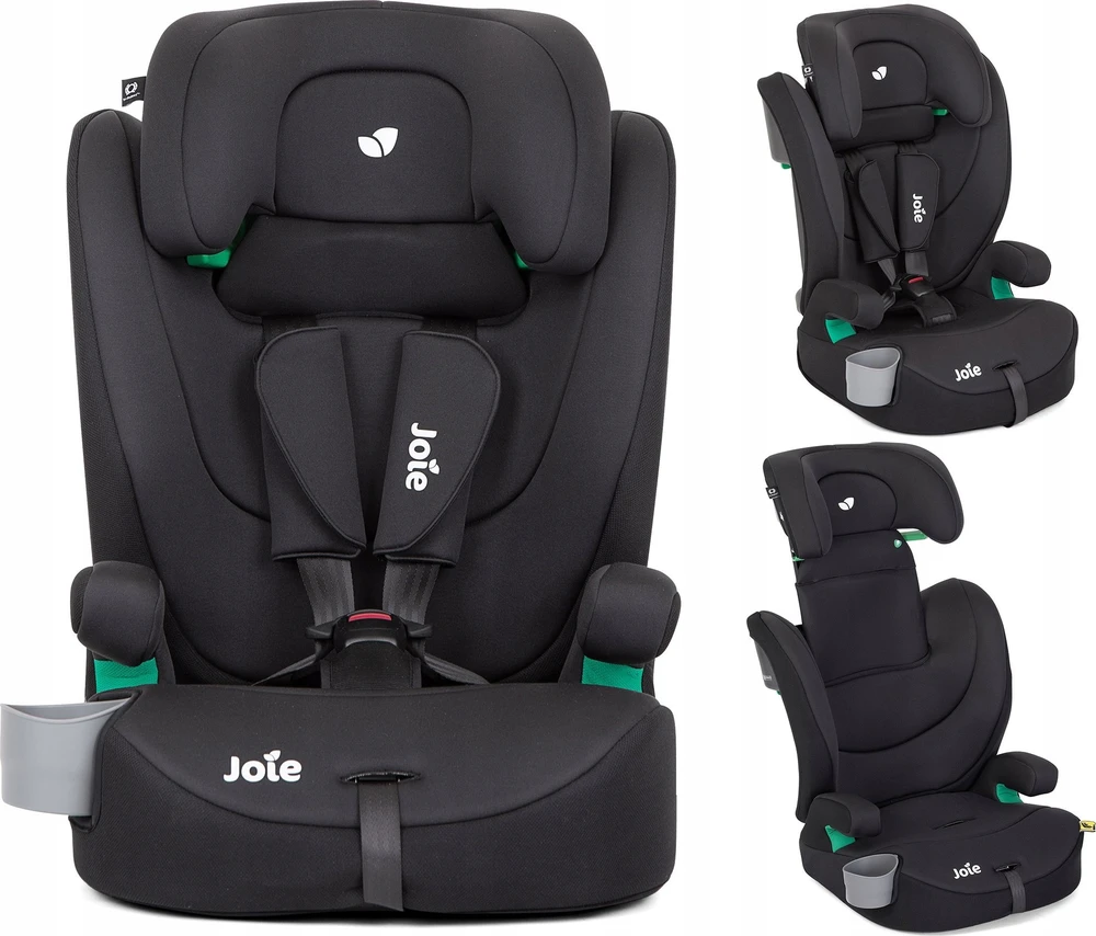 Automobilinė kėdutė Joie Elevate R129, i-Size 76-150 cm, Juoda