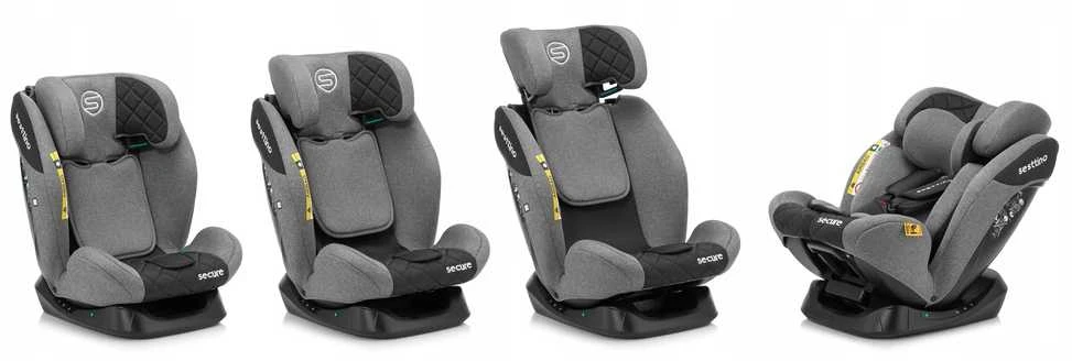 Autokėdutė Sesttino Secure Pro 0-150 cm 0-36 kg