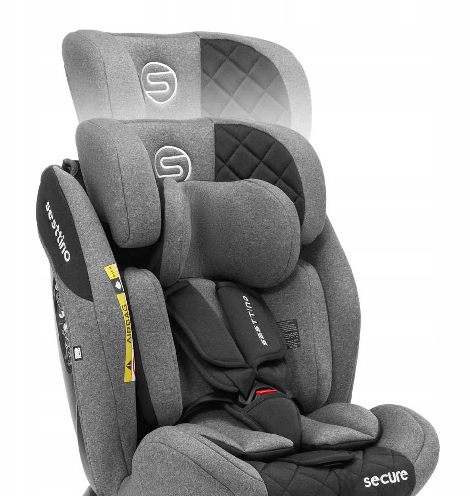 Autokėdutė Sesttino Secure Pro 0-150 cm 0-36 kg