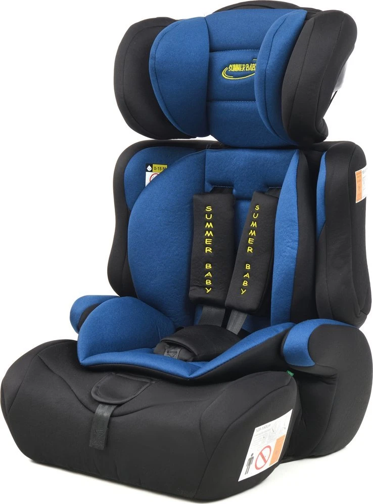 Mėlyna Automobilinė kėdutė Summer Baby Cosmo i-Size, 9-36 kg, juodas/mėlynas