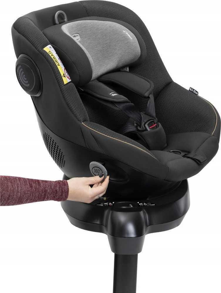 Chicco Seat105 i-Size - sukamasis fotelik automobilinis dla dziecka 40-105cm, ~0-18kg | Posh Juodas