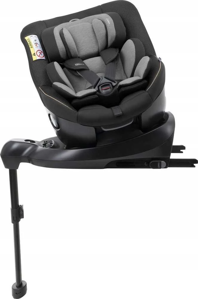 Chicco Seat105 i-Size - sukamasis fotelik automobilinis dla dziecka 40-105cm, ~0-18kg | Posh Juodas