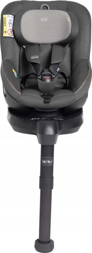 Chicco Seat105 i-Size - sukamasis fotelik automobilinis dla dziecka 40-105cm, ~0-18kg | Glam Pilkas