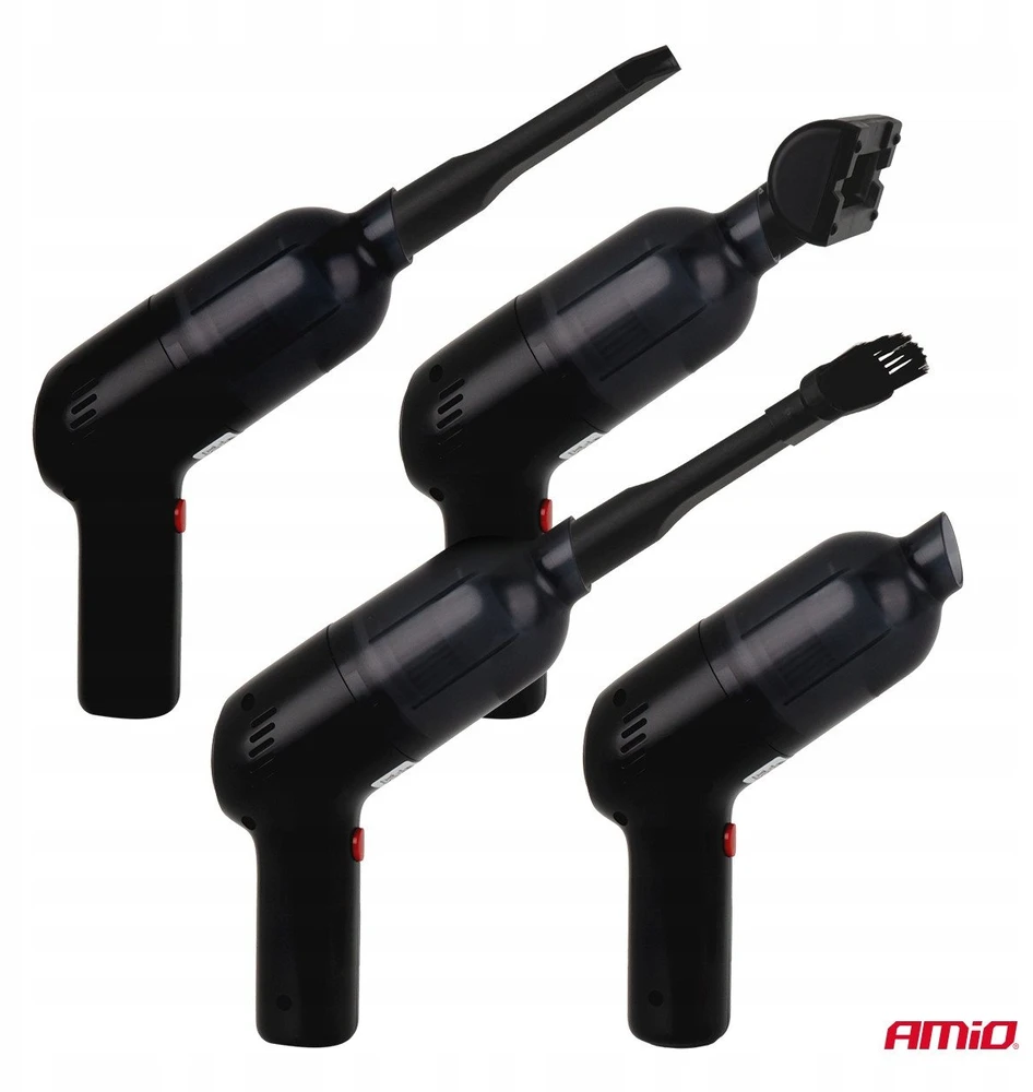 Belaidis automobilinis dulkių siurblys 70 W, 11 kPa, USB-C, su HEPA filtru, VC-08 AMIO-04416