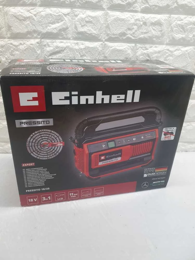 Akumuliatorinė oro pompa Einhell PRESSITO SOLO 18/25; 18 V (be akumuliatoriaus ir pakrovėjo)