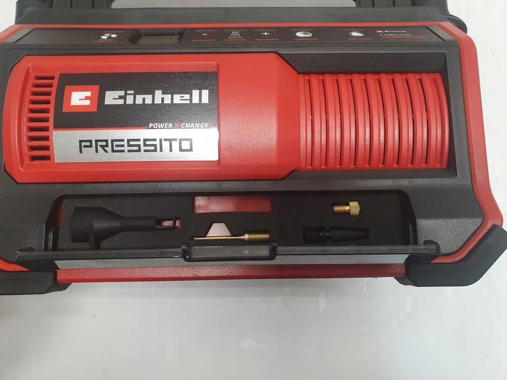 Akumuliatorinė oro pompa Einhell PRESSITO SOLO 18/25; 18 V (be akumuliatoriaus ir pakrovėjo)