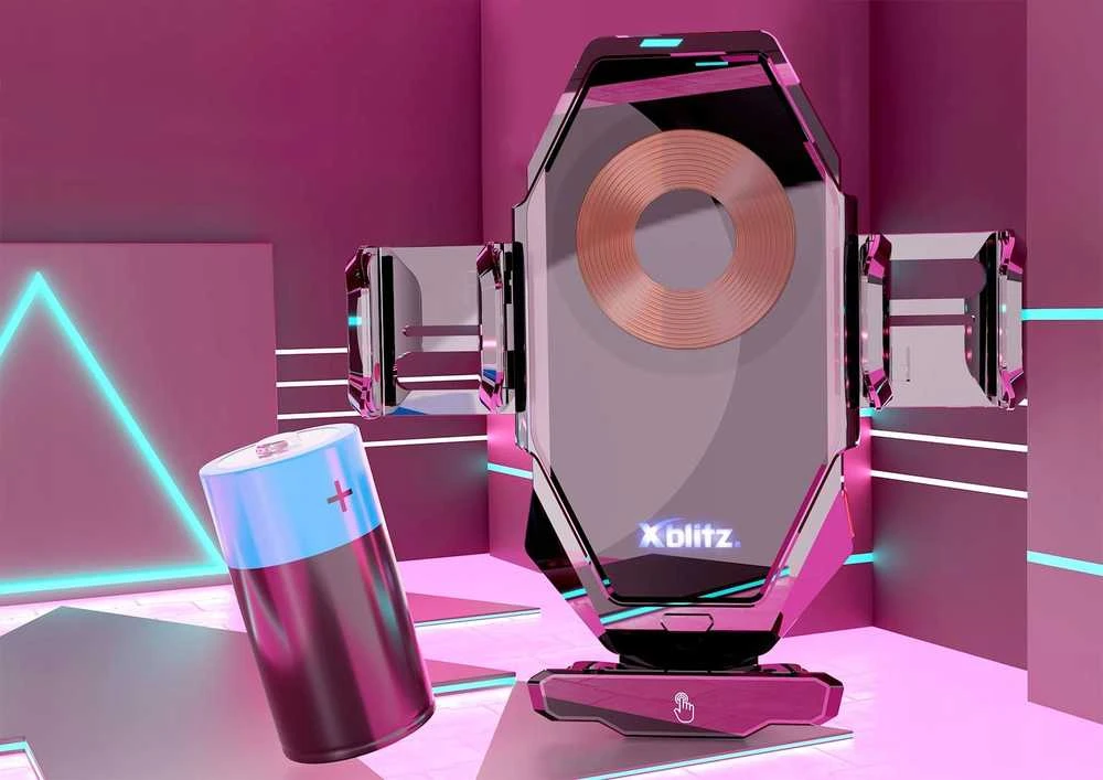 „XBLITZ“ automatinis automobilio laikiklis su įkrovimu FX8