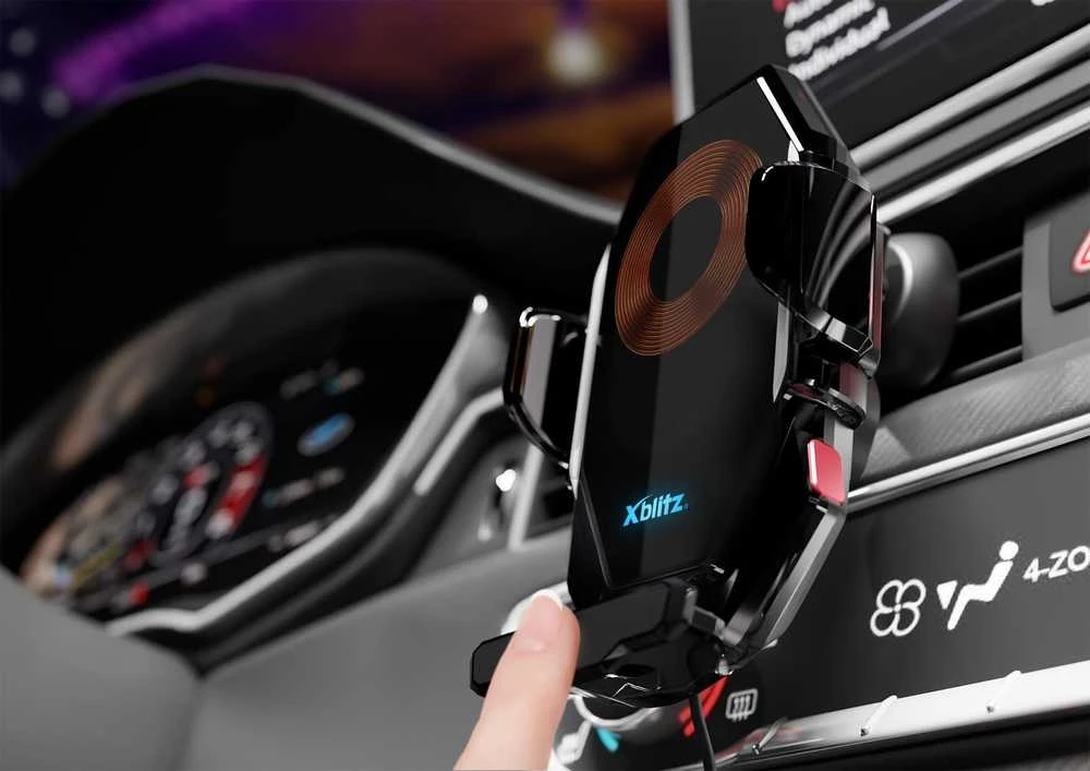 „XBLITZ“ automatinis automobilio laikiklis su įkrovimu FX8