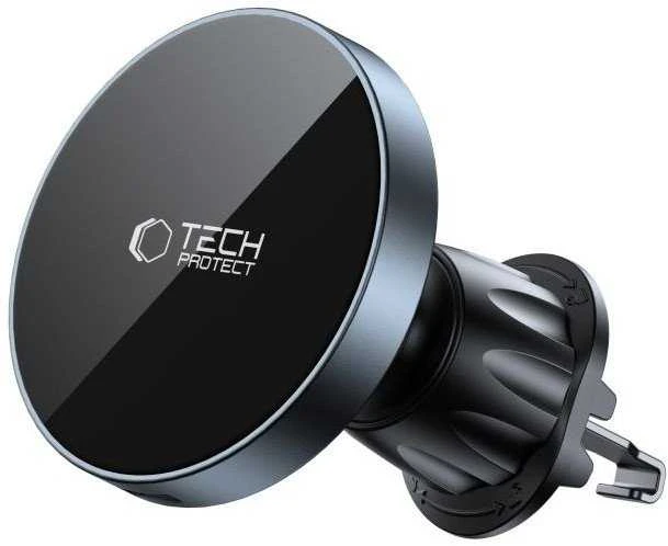 „Tech-Protect mm15W-V5“ magnetinis „MagSafe“ automobilio laikiklis kabinai / priekiniam stiklui / oro išleidimo angai - Juodas