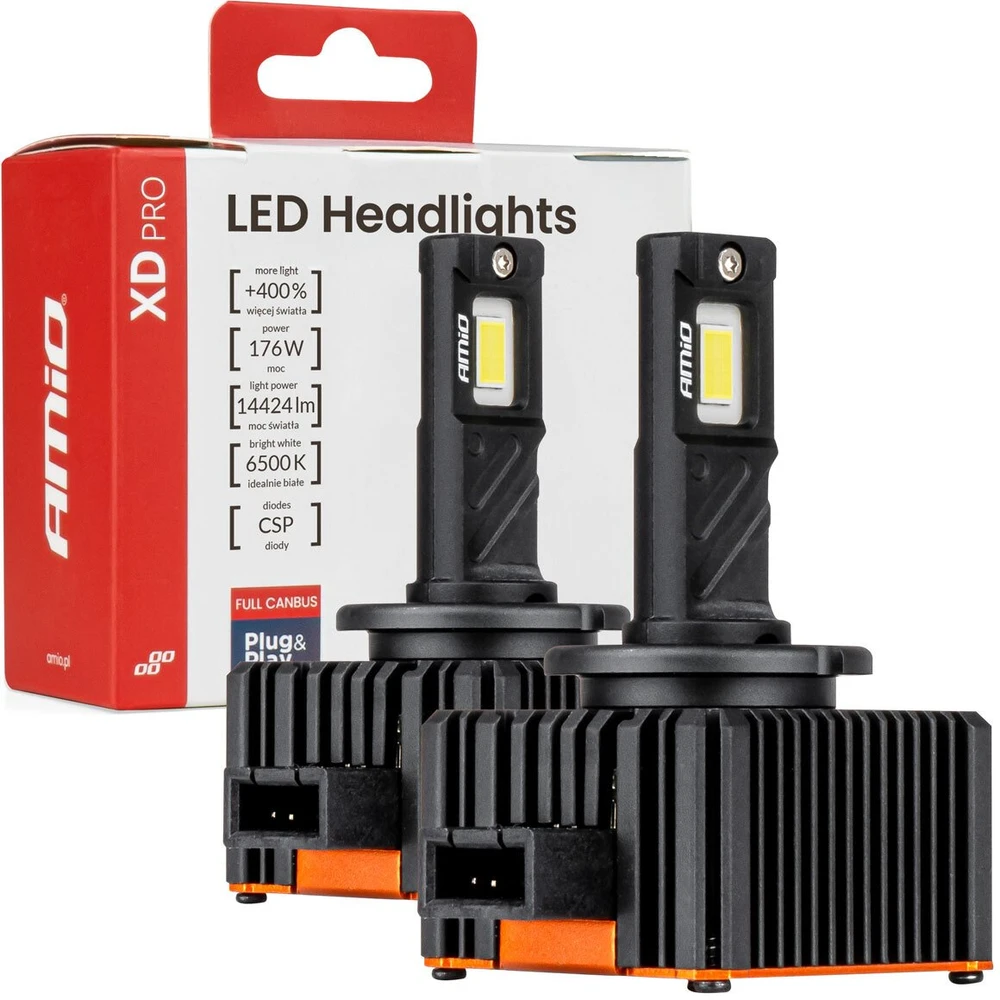 LED žibintų lemputės XD PRO D3S FULL CANBUS, AMIO-04681