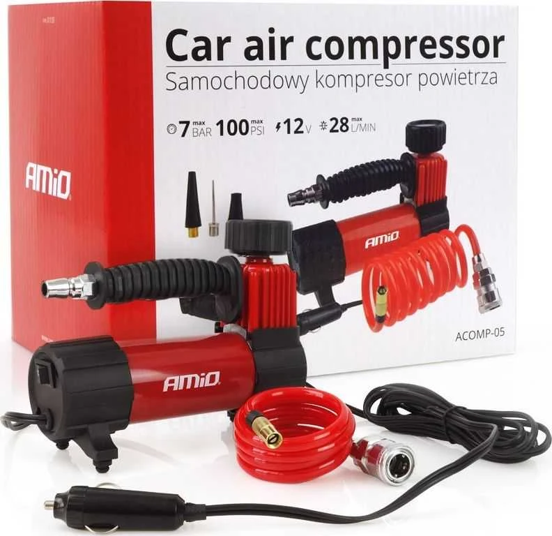 Automobilinis oro kompresorius HQ 12V ACOMP-05 AMIO-02179