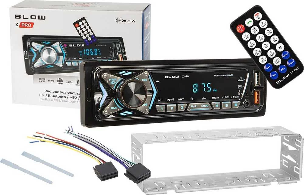 Automagnetola Radijas BLOW X-PRO MP3/BT/USB/Pultas