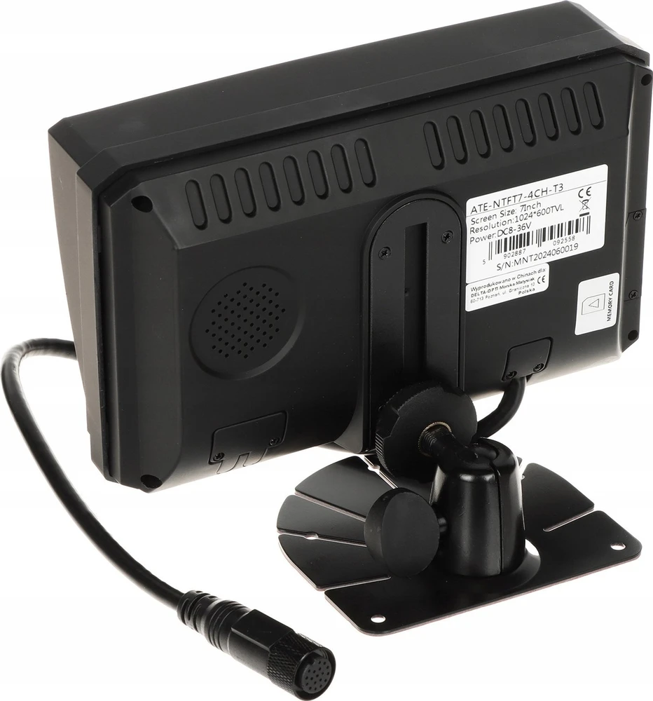 MOBILUS ĮRAŠYMO ĮRENGINYS SU MONITORIUMI ATE-NTFT7-4CH-T3 4 KANALAI 7 " AUTONE