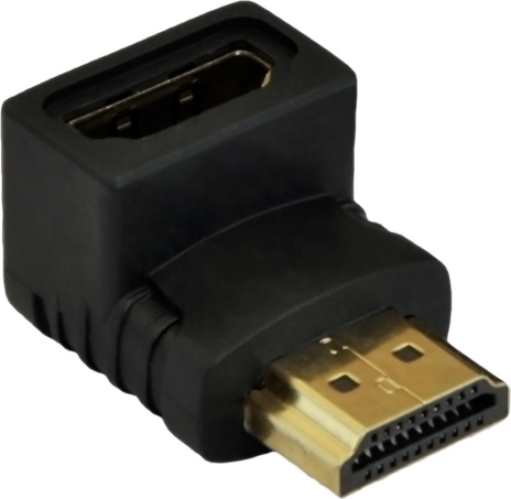 Akyga adapteris AK-AD-01 90° HDMI (m) / HDMI (f) kampas