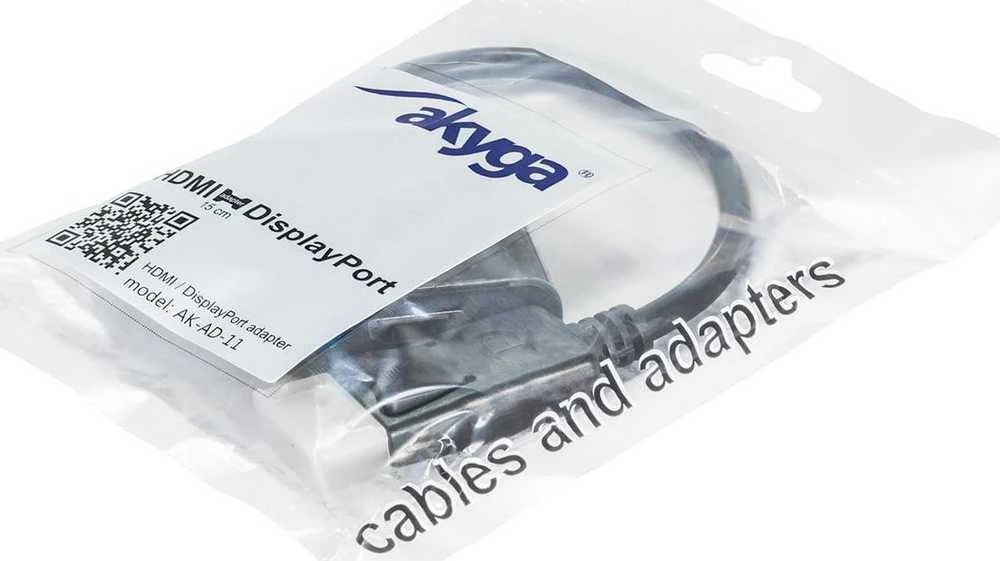 Akyga Adapteris HDMI lizdas - DisplayPort kištukas 0.15m