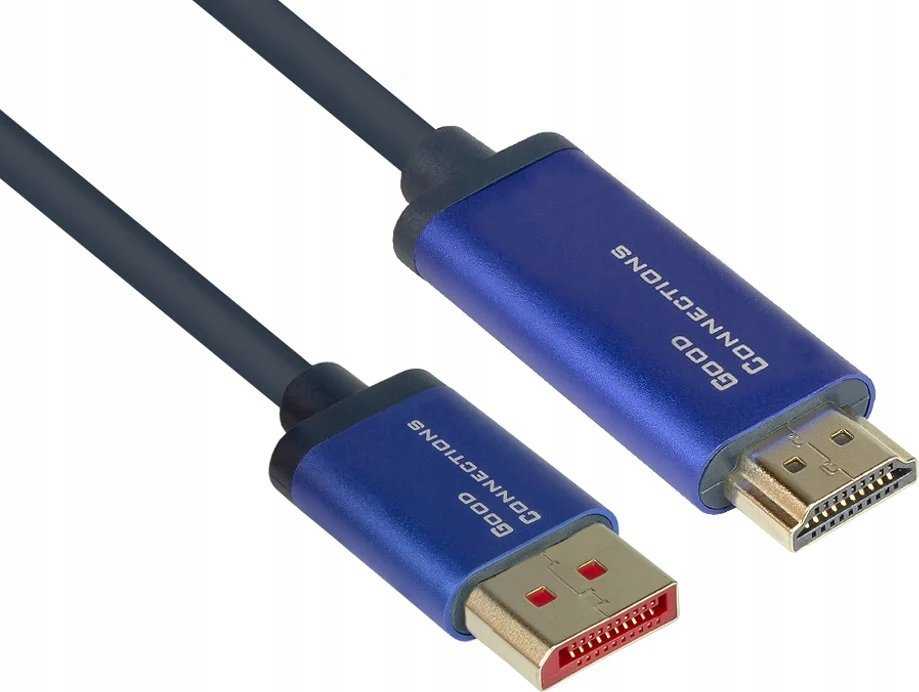 AV adapteris Alcasa Alcasa 4860-SF050B Kabelio adapteris 5m DisplayPort HDMI Mėlynas