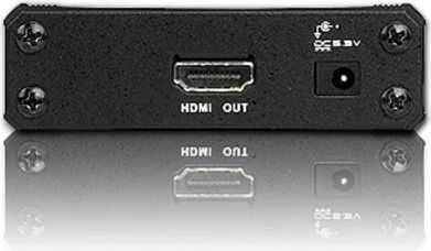Aten adapteris: HDMI išvesties ir maitinimo jungtys