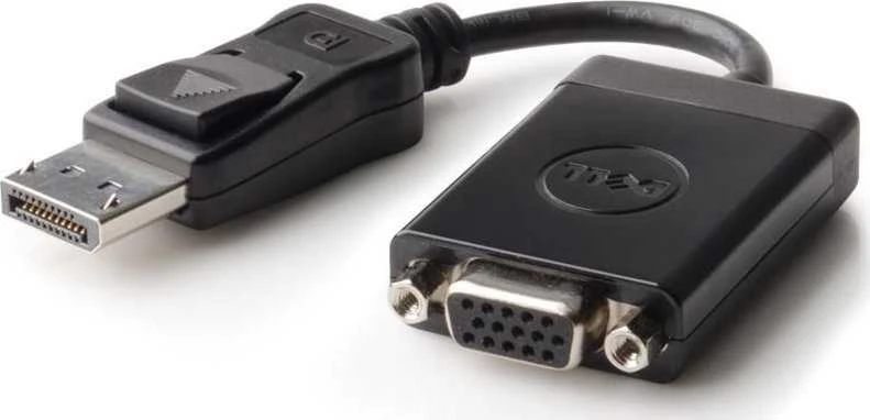 AV adapteris Dell Rodyti Prievadas - D- Sub( VGA) juodas (rodyti prievadą VGA adapteriui)