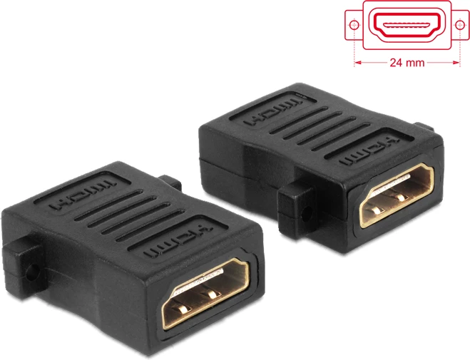 Adapteris AV Delock HDMI - HDMI juoda (65509)