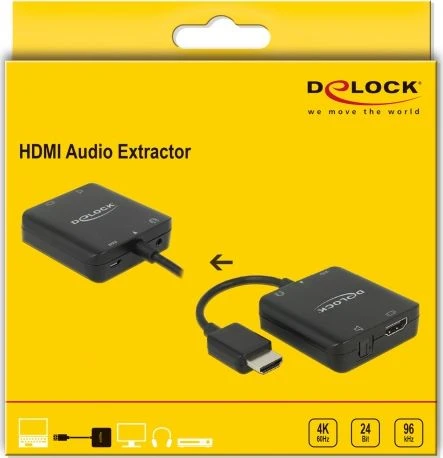 Delock HDMI Audio Extractor signalo keitiklis