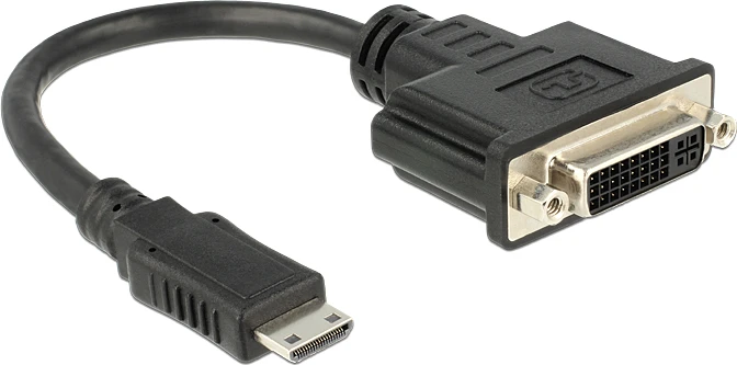 Mini HDMI į DVI adapteris su laidu